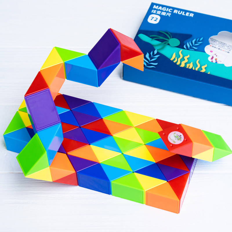

Змейка Рубика радужная PuzzleCube на 72 элемента, Разные цвета