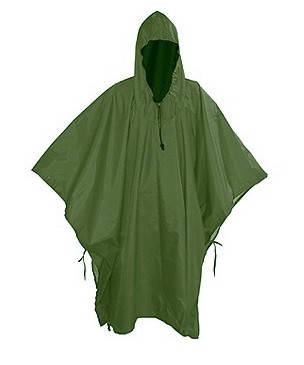 

Commandor Neve Плащ-пончо-тент Мини 205*148 см (т.серый, хаки) - Рост до 165 см, для защиты от дождя