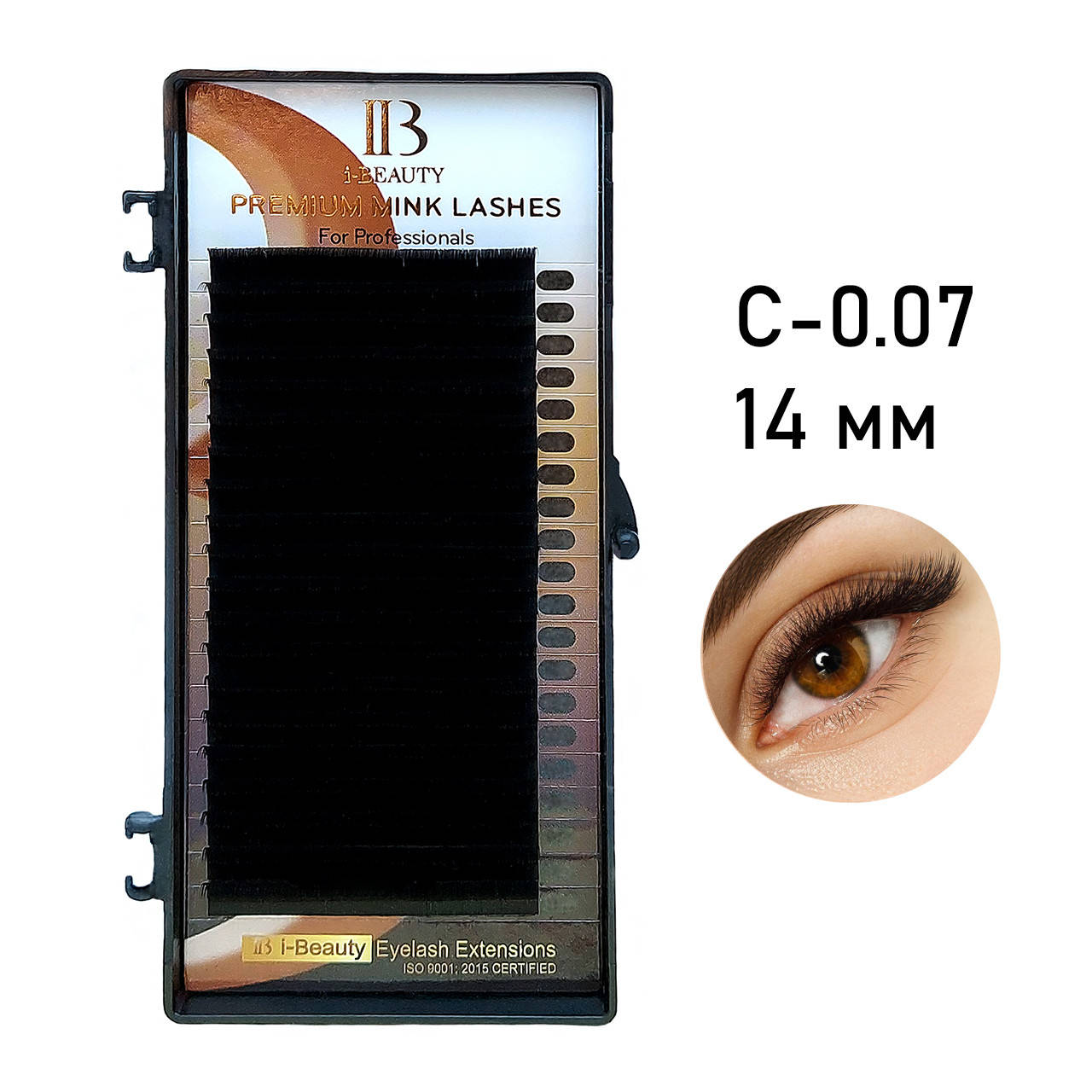 

Ресницы I-Beauty С-0.07 длина 14