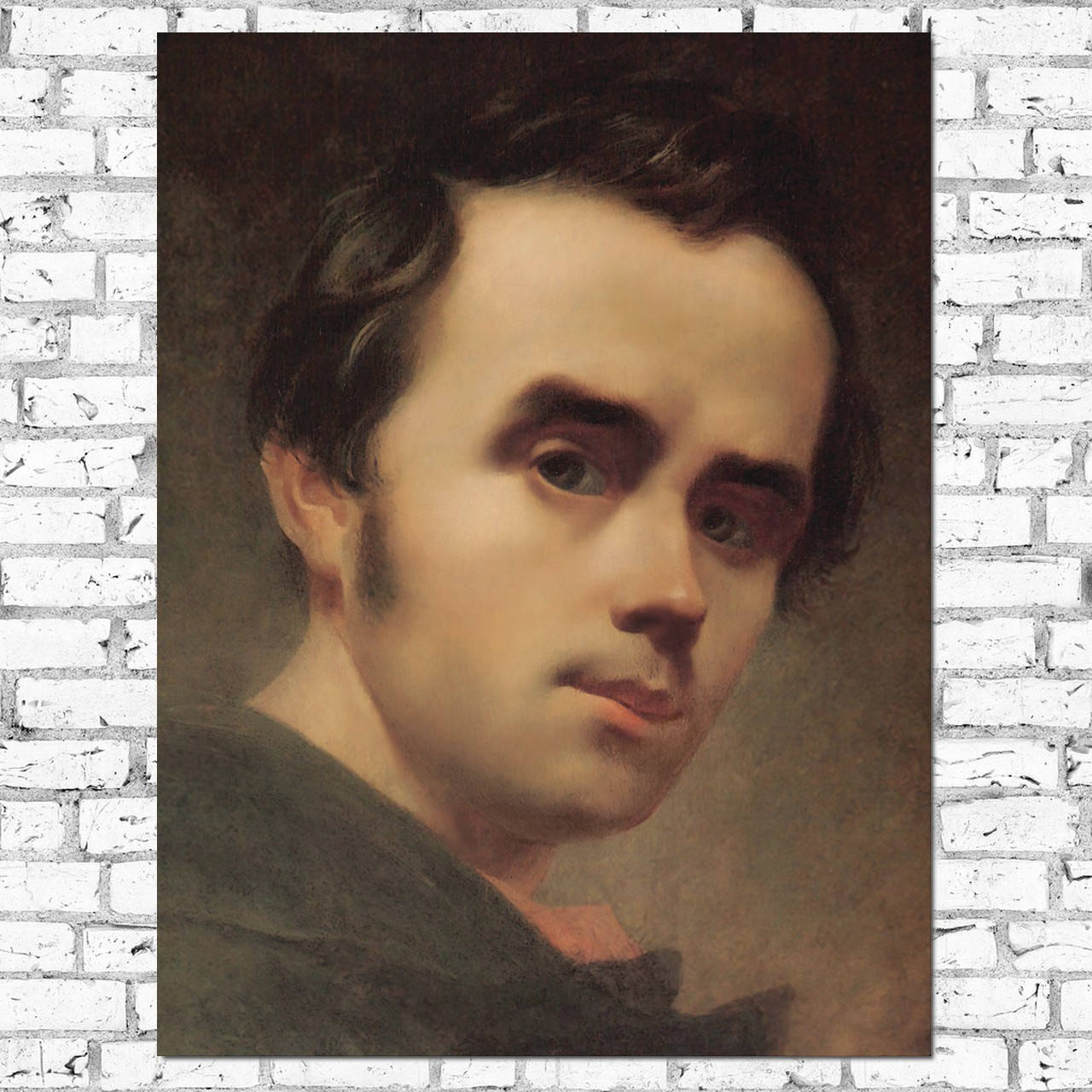 

Плакат "Тарас Григорьевич Шевченко, Кобзарь, автопортрет, репродукция (1840г)" (артикул 4305) 42, Полуглянец, 32