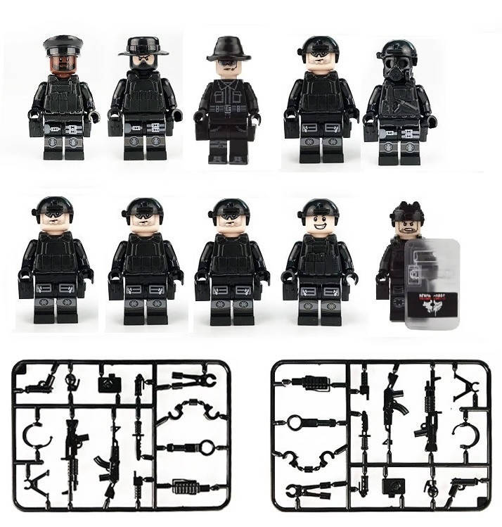 

Уценка конструктор фигурки военные спецназ полиция swat для лего lego