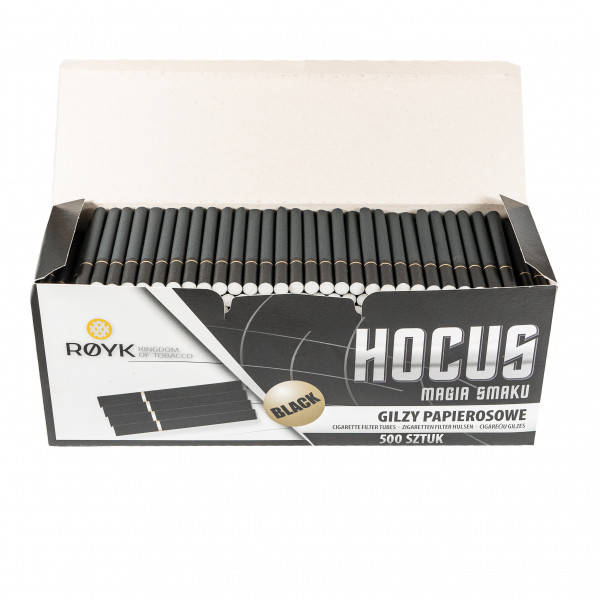 

Сигаретные гильзы Чёрные HOCUS BLACK 500 шт, Черный