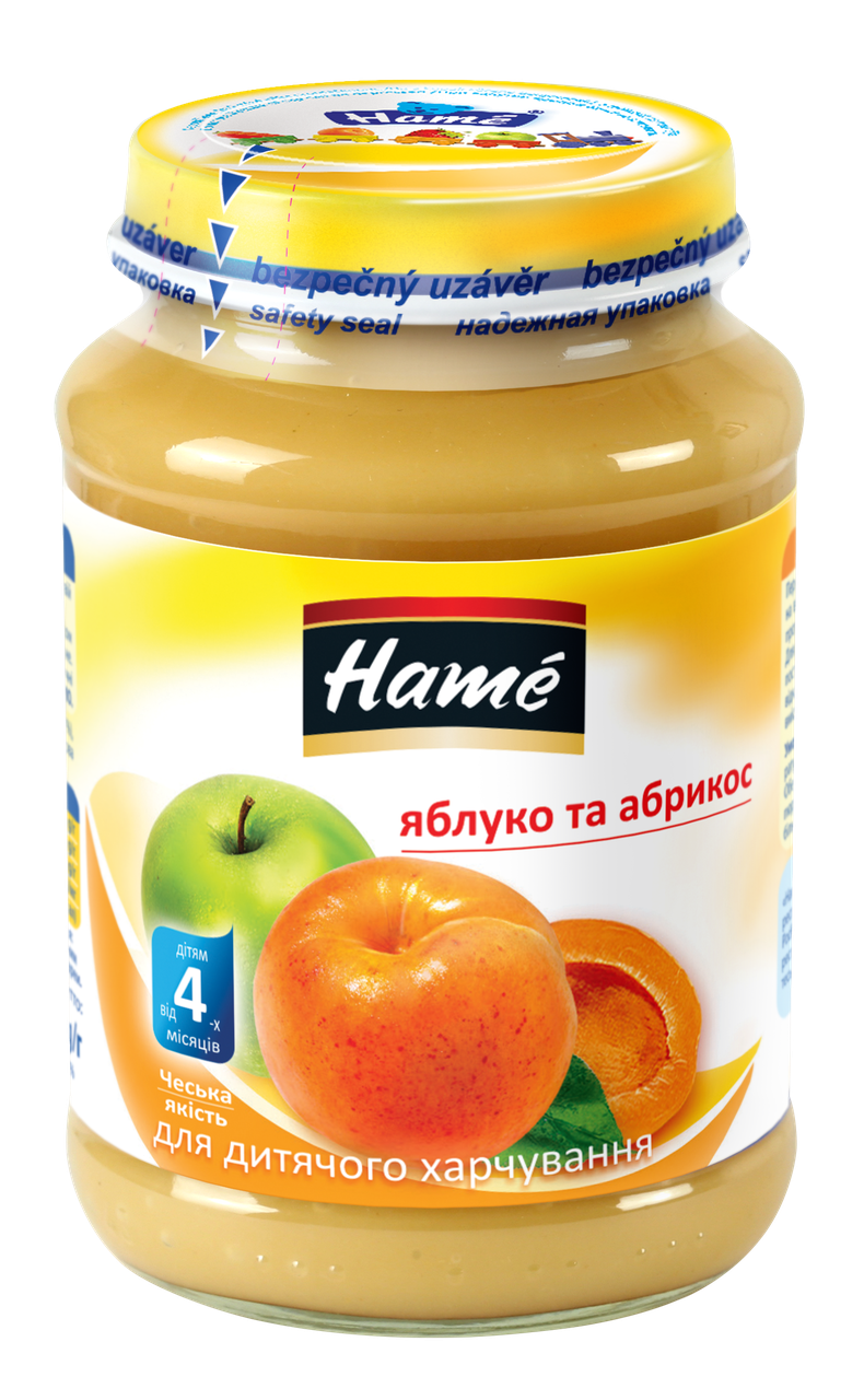 

Пюре фруктовое яблоко и абрикос Hame, 190г
