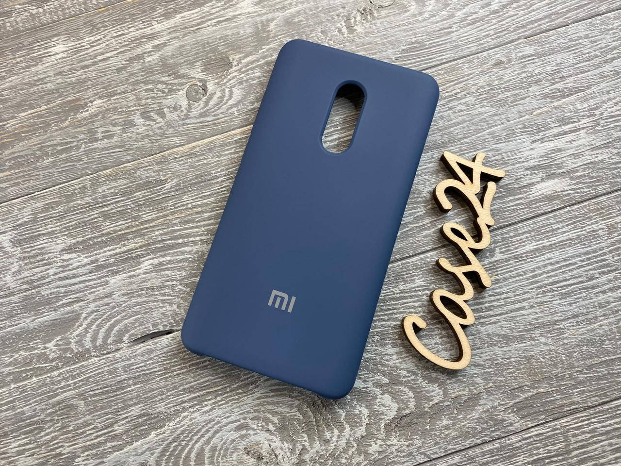 

Чехол Soft touch для Xiaomi RedMi Note 4 (8 цветов) синий
