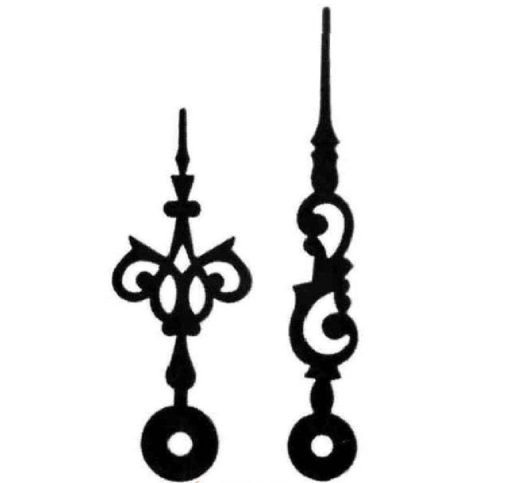 

Стрелки *038 black (46/35), черные, металл