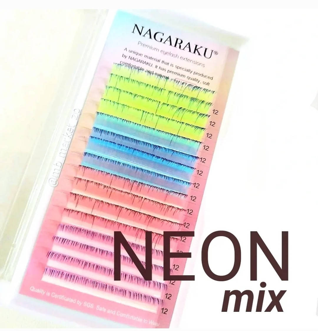 

Ресницы Nagaraku Ombre NEON - 0.07D