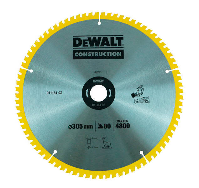 

Пильный диск 305 х 30 мм по дереву для стационарных пил, кол-во зубьев 60, WZ (ATB), с переходными кольцами,