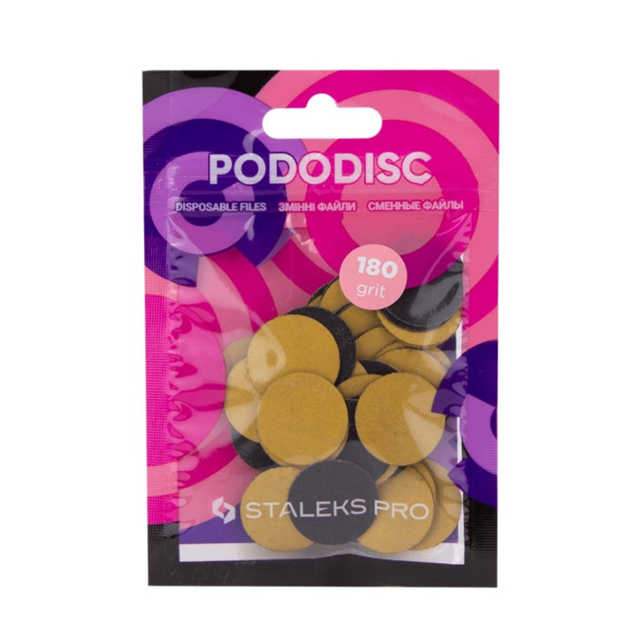 

Сменные файлы для педикюрного диска PODODISC STALEKS PRO M 180 грит (50 шт)