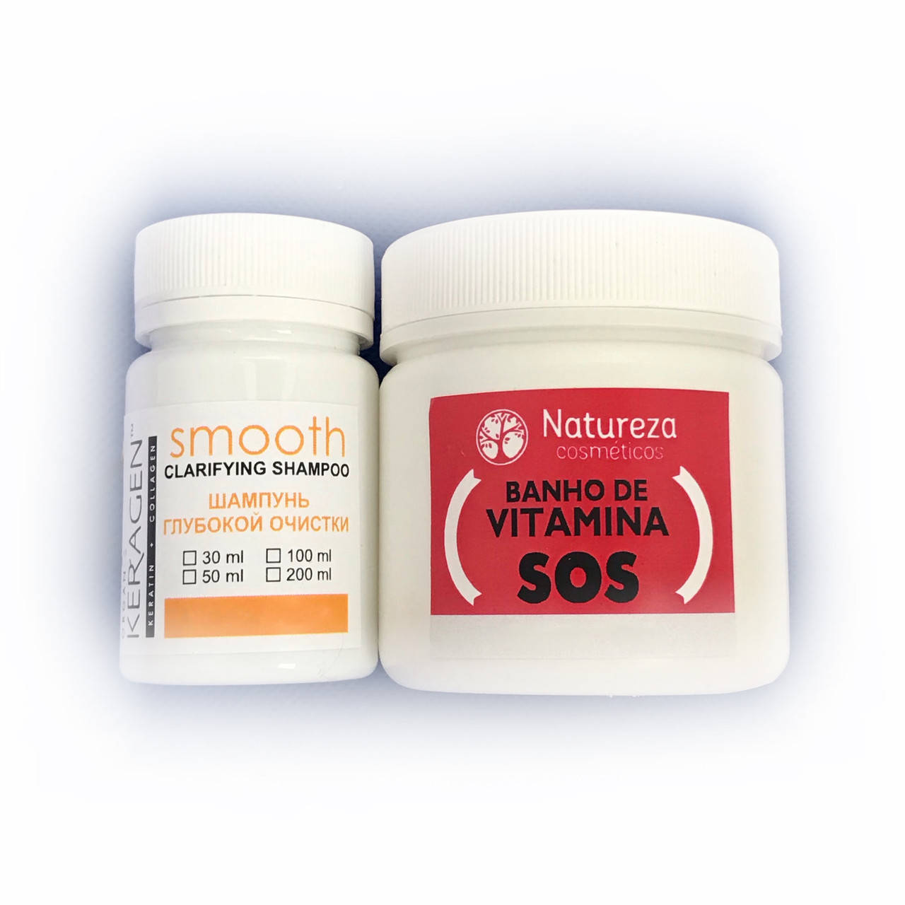 

Набор ботекс-восстановление волос NATUREZA SOS Banho de VITAMINA, 50/100 г