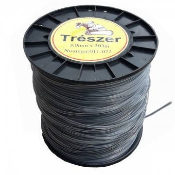 

Леска для триммера TRÉSZER квадрат армированный 3.0 мм, 503 м