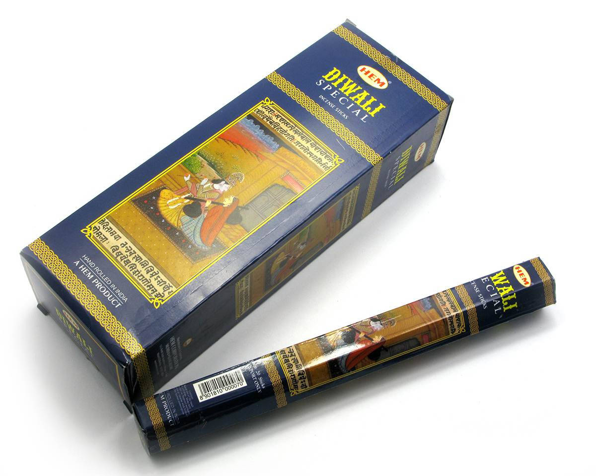 

Аромапалочки Diwali Special (Специально для праздника Дивали) (Hem) (20 палочек/уп) шестигранник