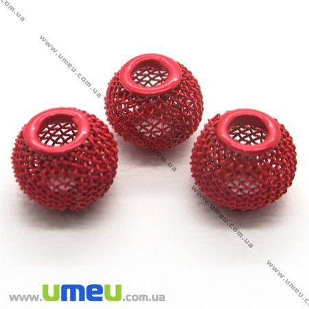 

Бусина мет. сетчатая, 14х12 мм, Красная, 1 шт (BUS-004175)