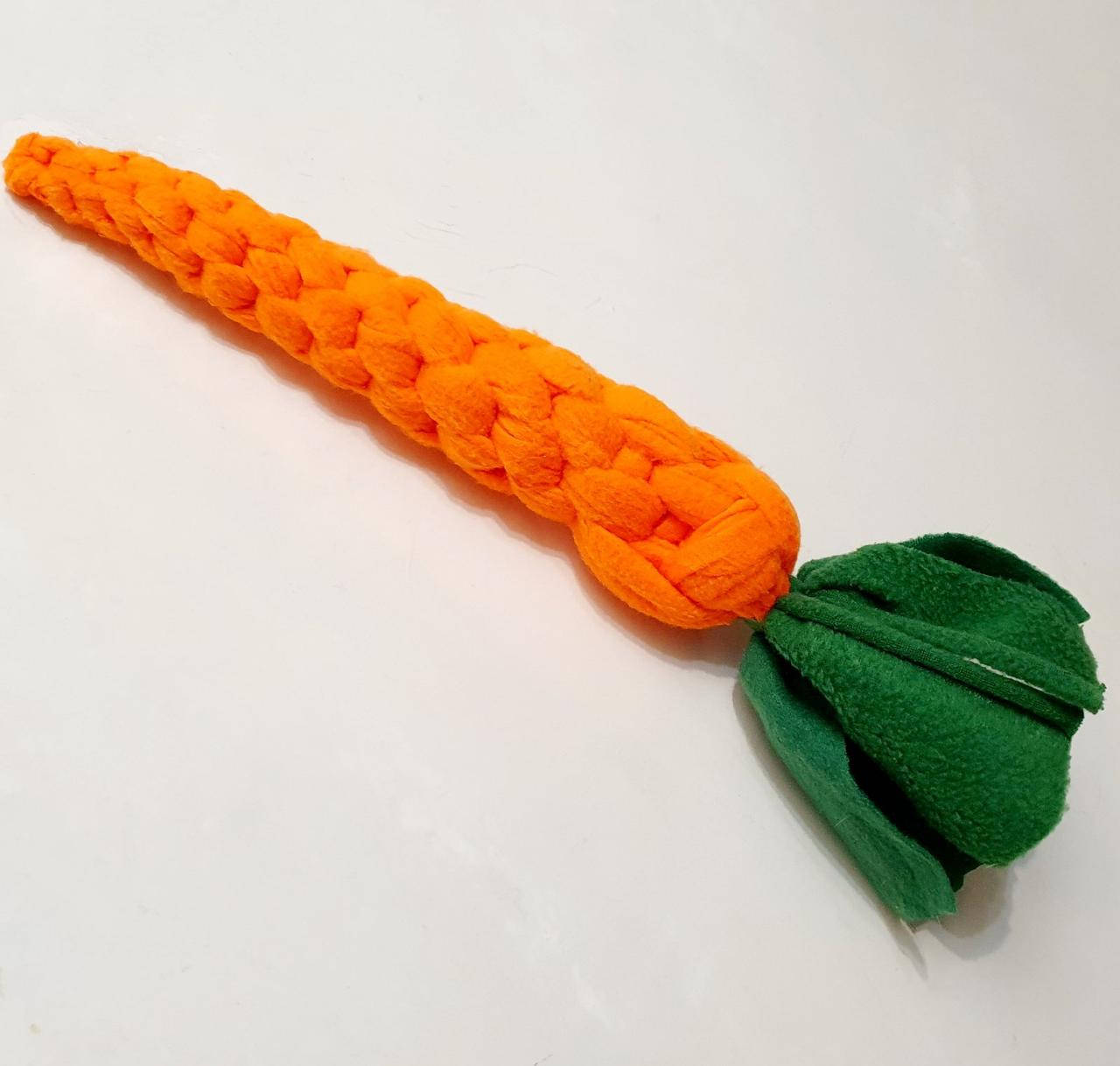 

Игрушка из флиса Морковка, Зелёный