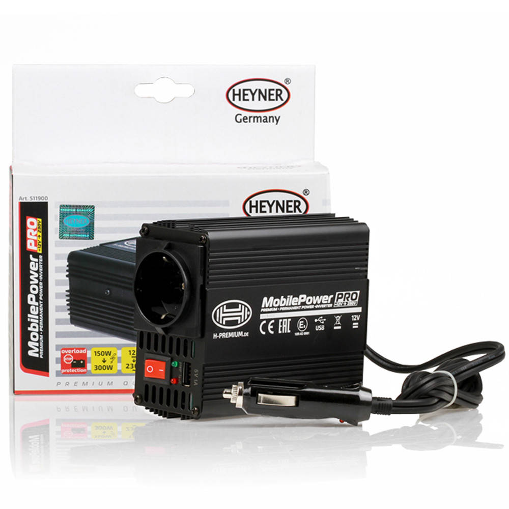 

Премиум преобразователь напряжения (инвертер) "Mobile Power PRO" Heyner 511900