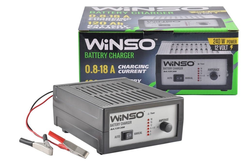 

Зарядное устройство Winso 12B 18A 120Ah 139200