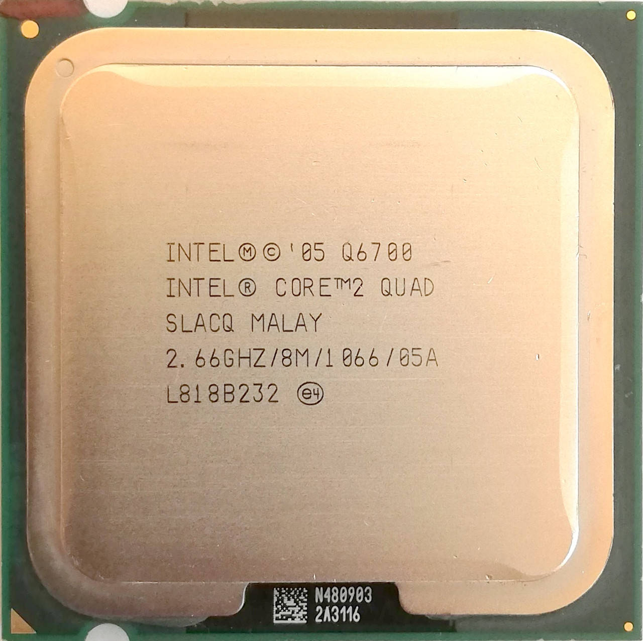 

Процессор Intel Core 2 Quad Q6700 G0 SLACQ 2.66GHz 8M Cache 1066 MHz FSB Socket 775 Б/У