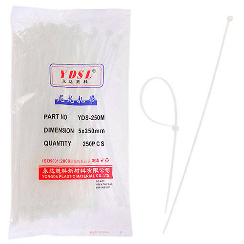 

Хомут пластиковый 5х250 белый 100шт/уп 00224 ((100шт))