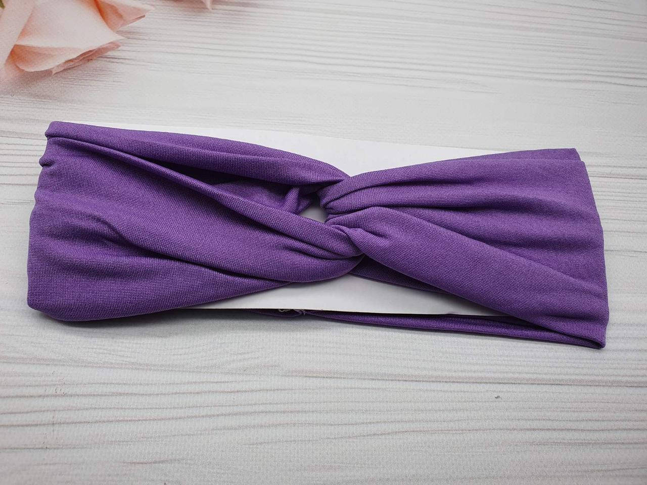 

Повязка узел 9см фиолетовая 100798, Фиолетовый