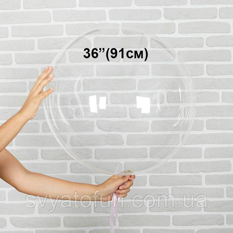 

Надувной круглый шар Bubbles без рисунка 36"(91см) прозрачный Китай