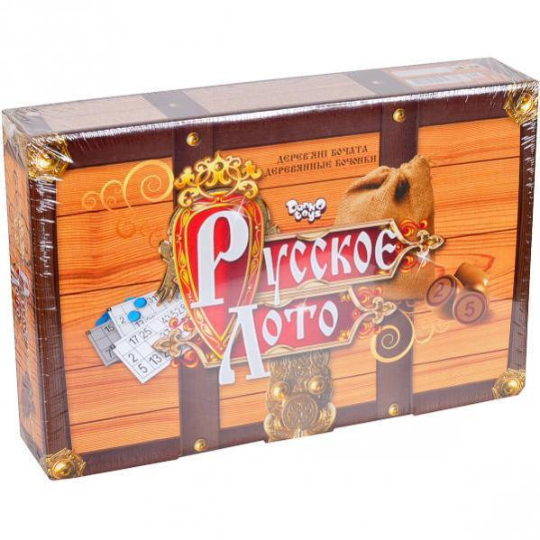 

Игра лото "русское" dtg39 деревянном сундучке "данко тойс