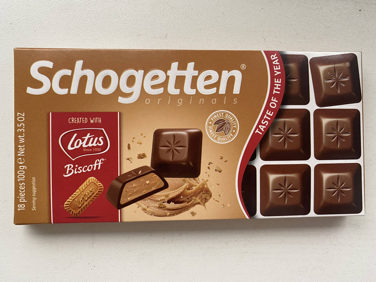 

Schogetten Lotus Biscoff молочний шоколад з бісквітним кремом 100g