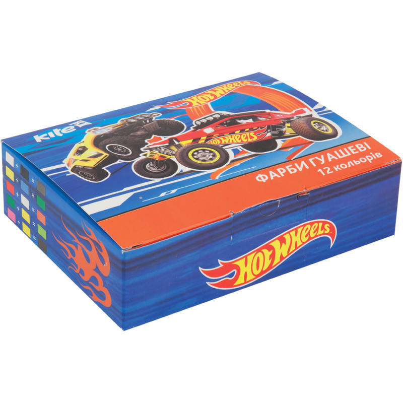 

Гуашь 12 цветов 20мл Kite Hot Wheels HW17-063