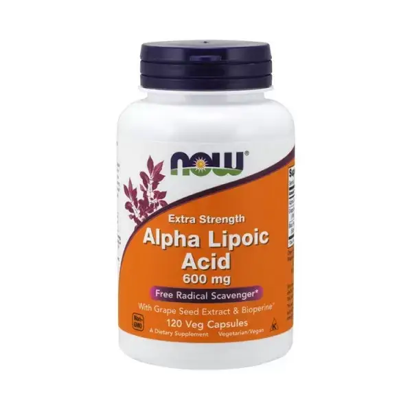 

NOW FOODS ALPHA LIPOIC ACID 600 mg 120 vcaps