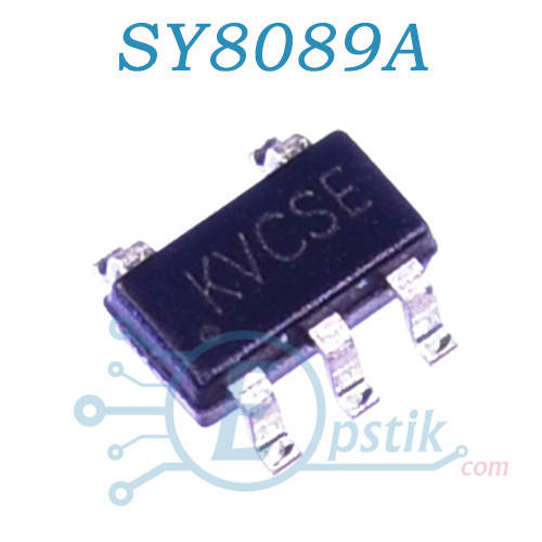 

SY8089A, (KVxxx), DC-DC понижающий преобразователь, 3A, 2.7-5.5V, 1MHz, SOT23-5
