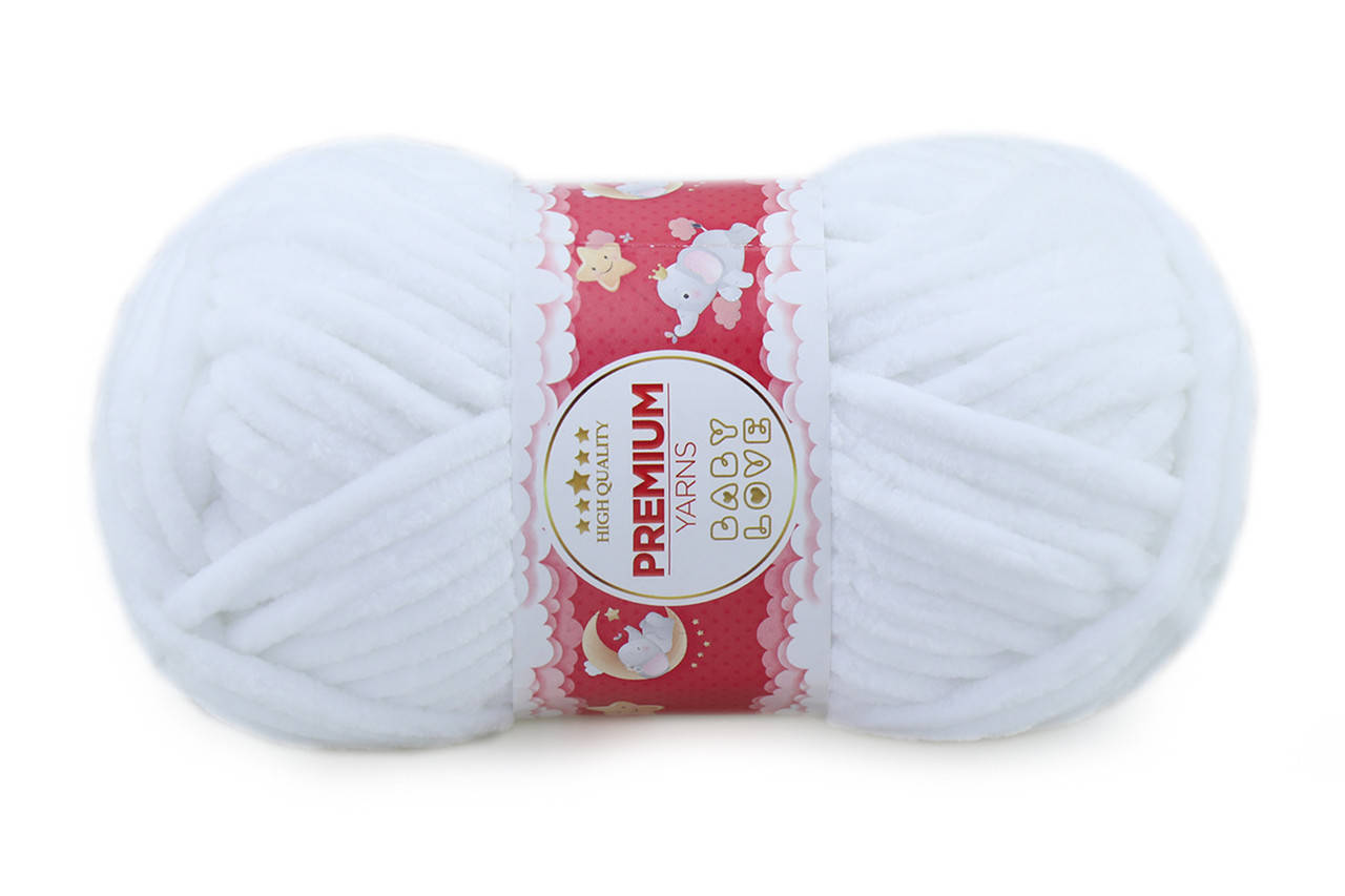

Premium Yarn Baby Love 50гр, Белый №301