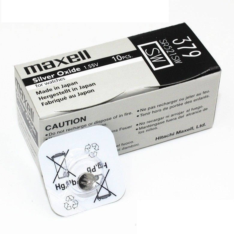

Батарейки 379 Maxell (SR521SW) серебро