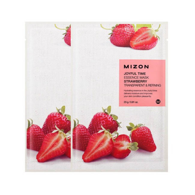 

Тканевая маска с экстрактом клубники Mizon Joyful time strawberry essence mask