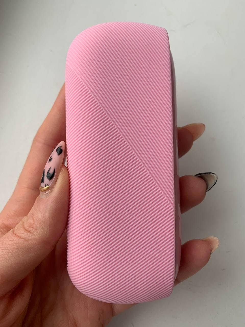 

Силиконовый ребистый чехол для IQOS 3/3 DUO / Айкос 3 дуо сладкая вата, Розовый