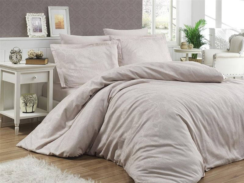 

Комплект постельного белья First Сhoice Herra Sampanya жаккардовый 220*200 см бежевый
