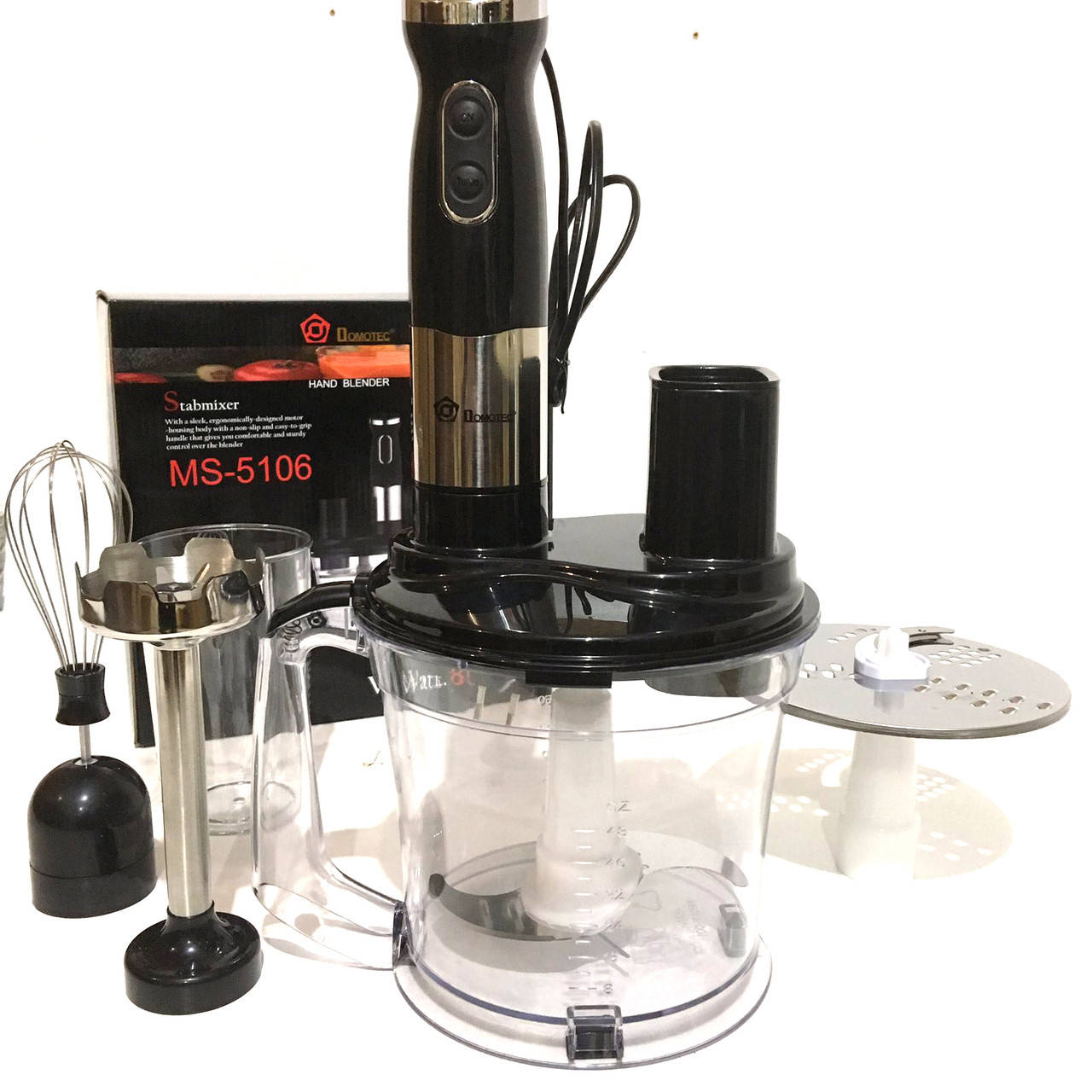 

Блендер погружной с миксером 2 в 1 измельчитель Domotec Stabmixer, Мощность 800W 5106