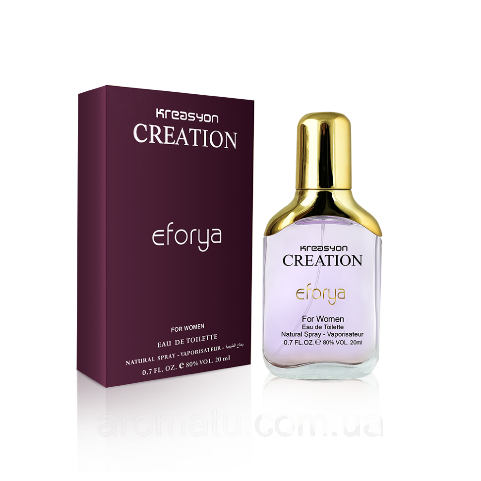 

Жіноча туалетна вода Fon cosmetics Creasyon Creation EFORYA 20 мл (3541043)