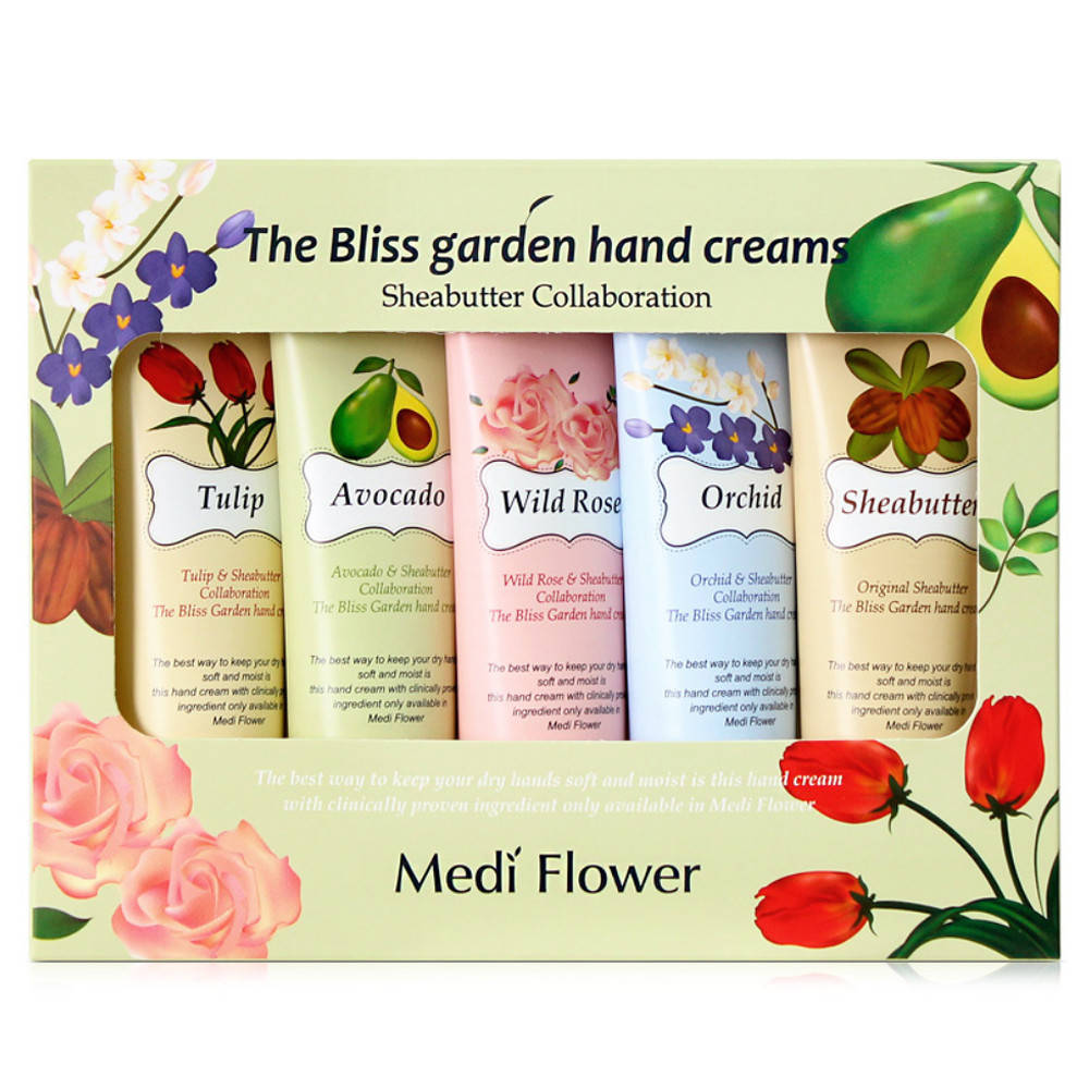 

Набор кремов для рук с маслом ши Medi Flower The Bliss Garden Hand Creams Set 50г*5шт