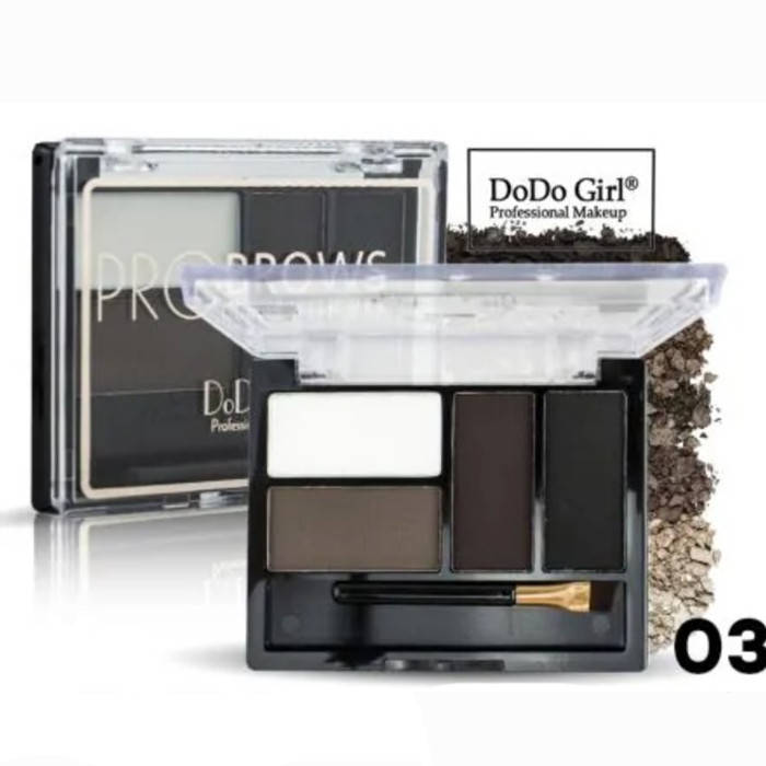 

Тени для бровей с воском набор DoDo Girl Pro Brows Powder With Wax BP013-03