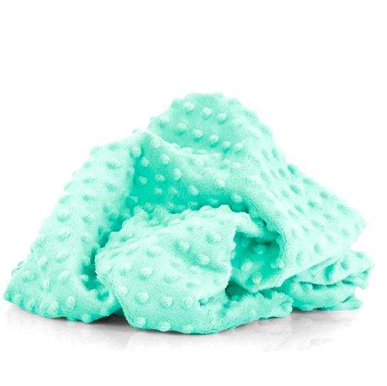 

Плюшевая ткань Minky мятный (плот. 380 г/м.кв), Зелёный