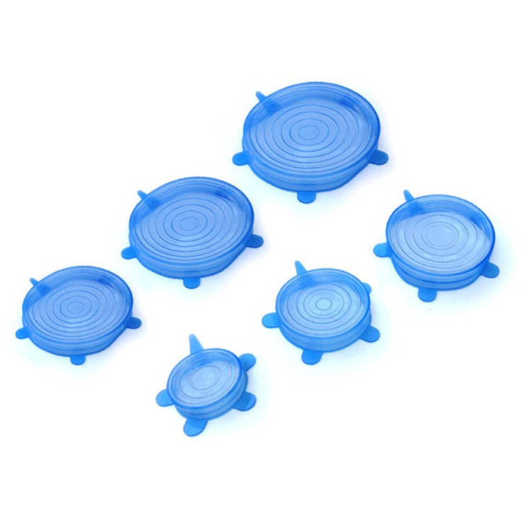 

Силиконовые универсальные крышки Super stretch silicone lids, ELITE, Синий