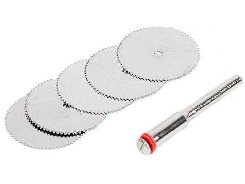 

Набор из 5 отрезных кругов, дисковых пил 32мм для дремеля гравера