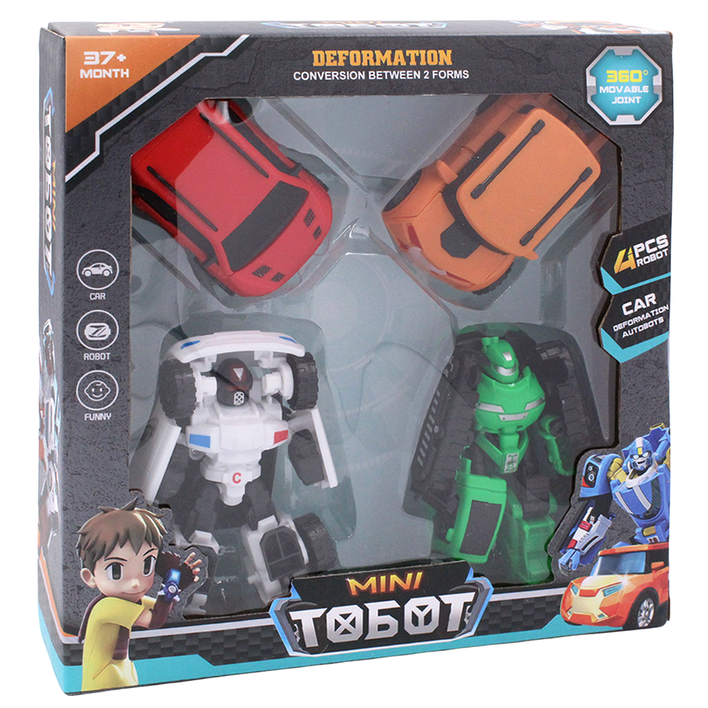 

Набор трансформеров Тобот мини 4 в 1 Tobot mini