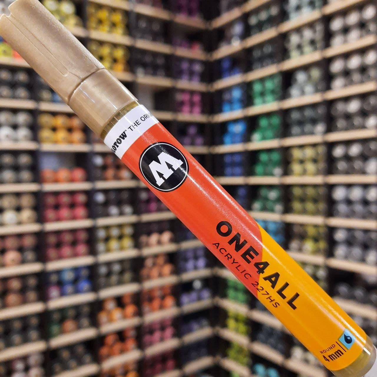 

Акриловый маркер Molotow ONE4ALL 227HS Metallic Gold (Золото) 4мм