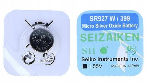 

Батарейка SEIZAIKEN Silver Oxide V399/AG7/SR927W