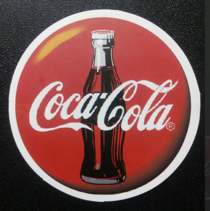 

Стикер этикетка наклейка самоклейка Coca-Cola 1 (6,5см)