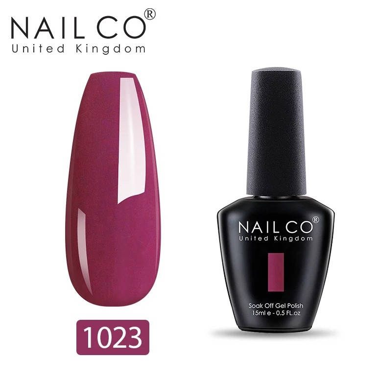

Гель лак Nail Co 15 мл для ногтей под УФ лампу UV LED Малиновый 1023