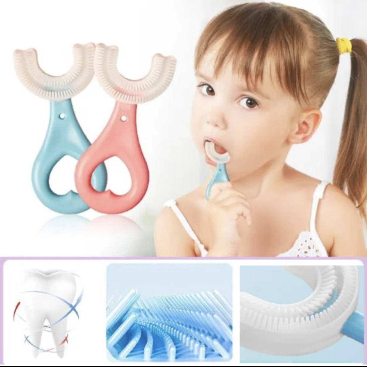 

U-образная зубная щетка для детей