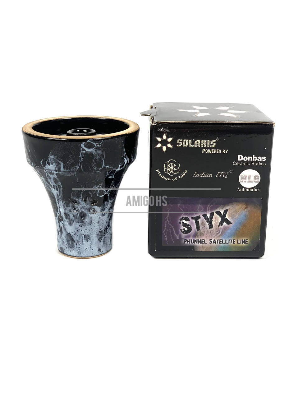 

Глиняная чаша для кальяна Solaris Styx фанел солярис