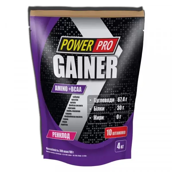 

Гейнер Power Pro Gainer 4 kg