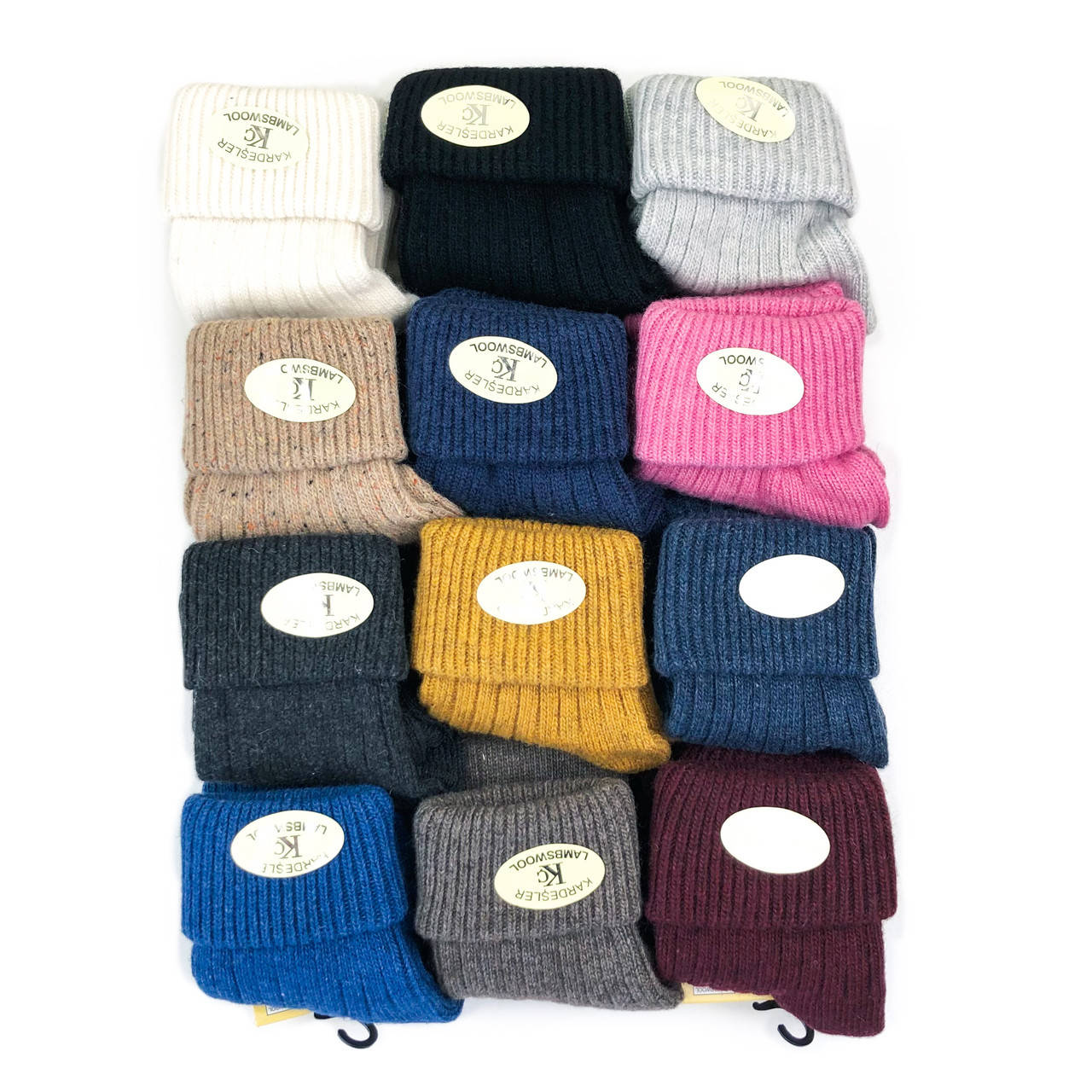 

Носки женские из овечьей шерсти с отворотом Kardesler Турция