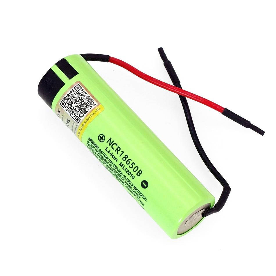 

Li-ion аккумулятор Panasonic NCR18650B 3400mAh 3.7V с никелевыми контактами и проводами
